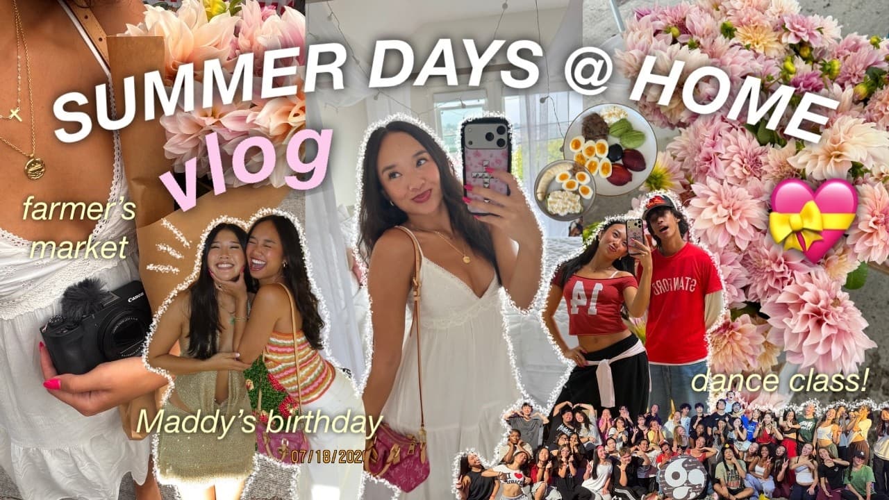 SUMMER DAYS @ HOME VLOG 𑣲⋆