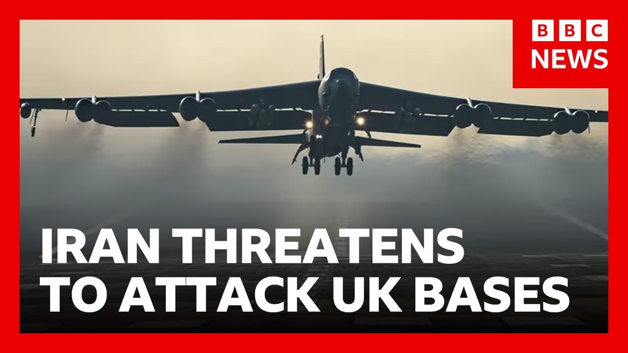 Iran threatens to attack UK bases used by US forces - risking wider war | BBC News