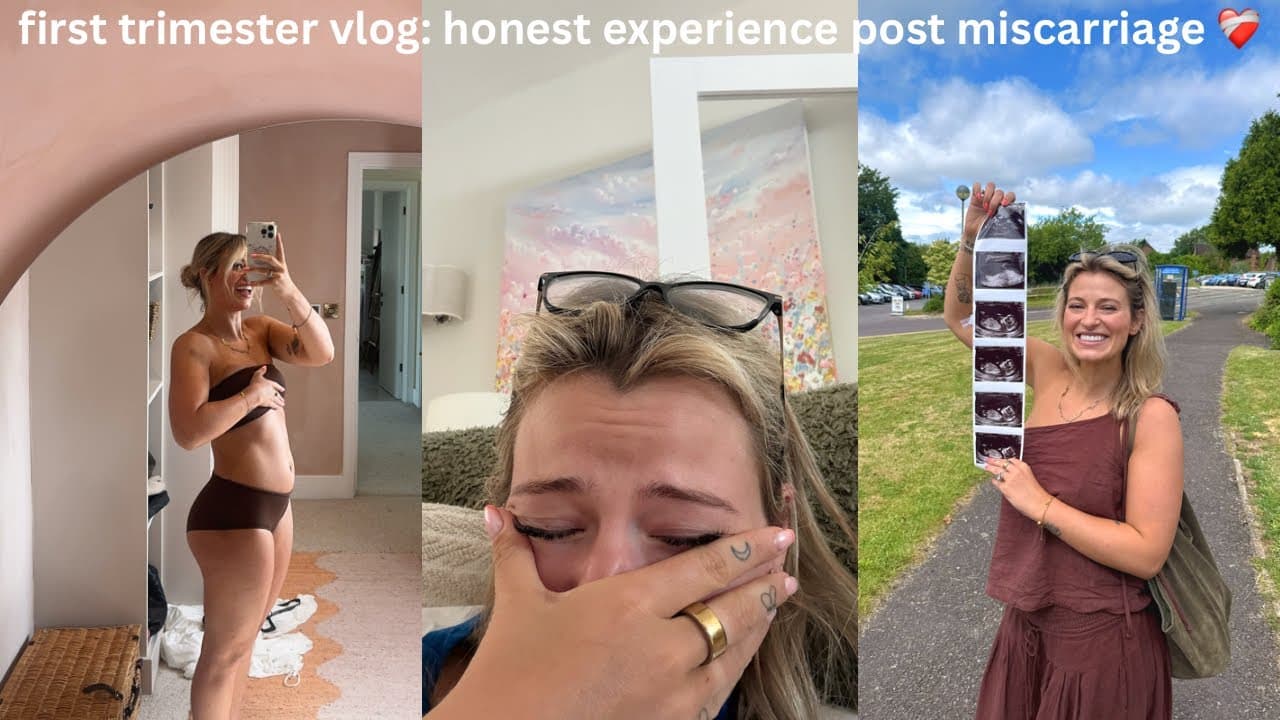 a raw first trimester vlog: my pregnancy so far *v anxious after miscarriage