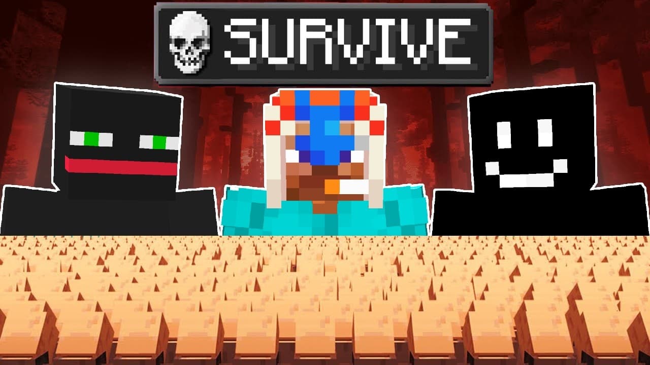 1,000,000 Villagers Vs YOUTUBERS