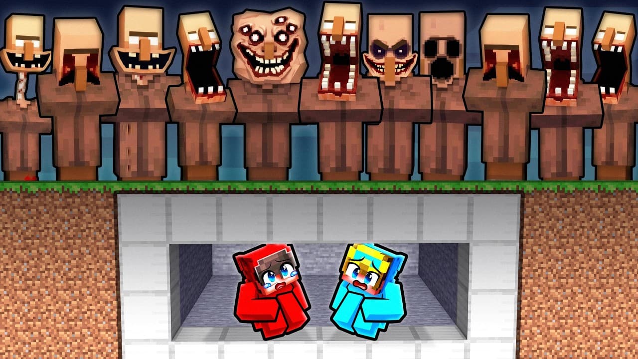 DOOMSDAY BUNKER vs SCARY VILLAGE..