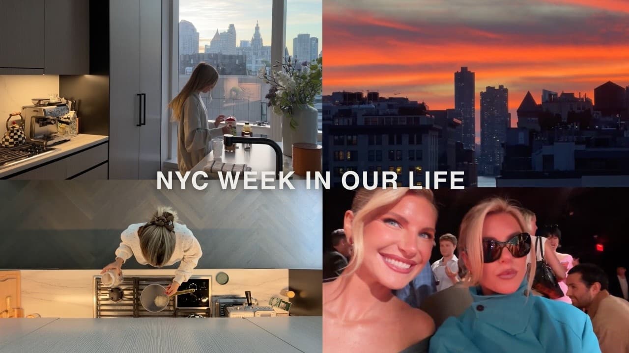 nyc work week in our life | morning workouts, making our go-to dinner, seeing lots of friends + more