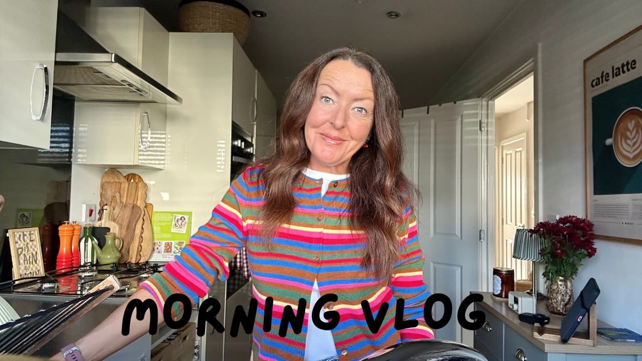 MORNING VLOG/MORE BIRTHDAY PREP, GROCERY HAUL & A DREAMY CARDIGAN