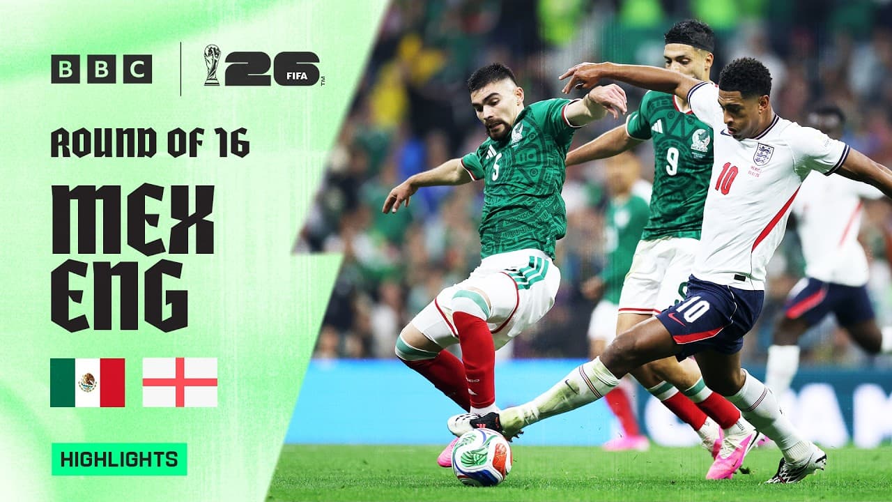Mexico v England Highlights 🇲🇽🏴󠁧󠁢󠁥󠁮󠁧󠁿 | 2026 FIFA World Cup | Round of 16