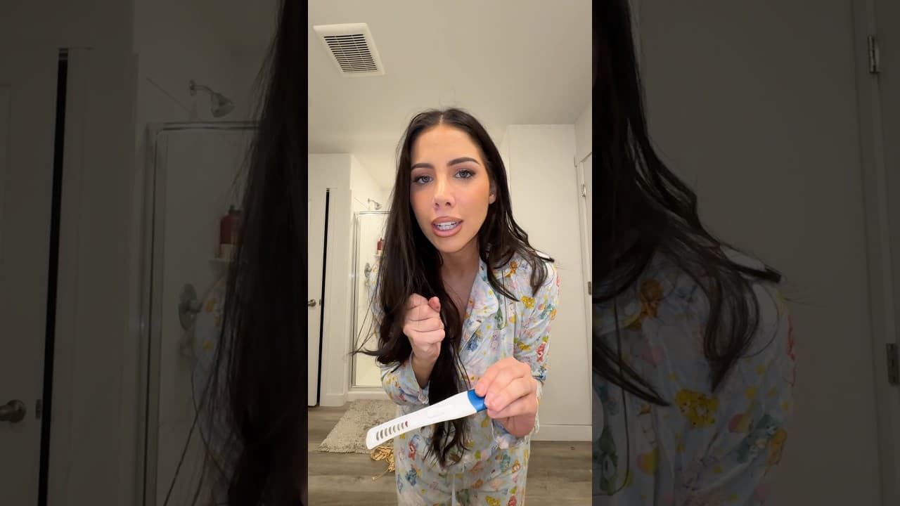 I CANT tell if IM PREGNANT?! *taking a pregnancy test* 🫠 #momlife #shorts #vlog