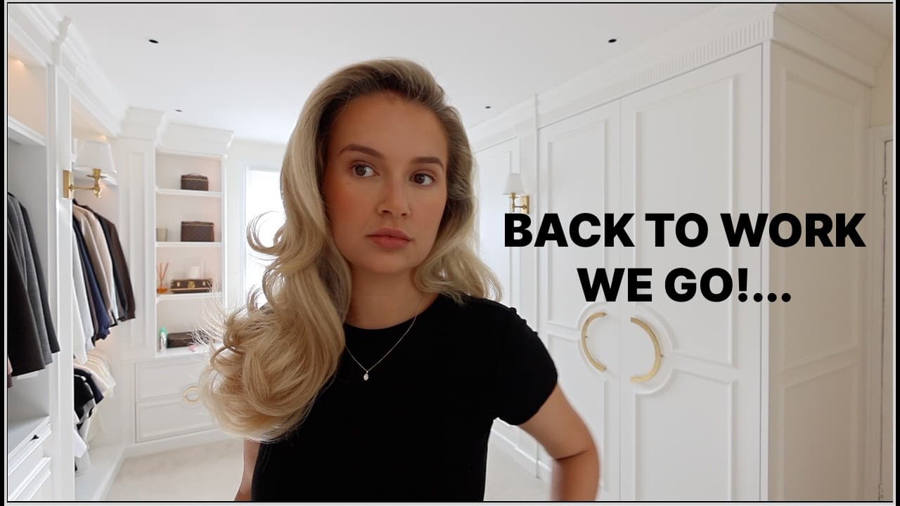 COME BACK TO WORK WITH ME AFTER BABY NUMBER 2 | VLOG | AD | MOLLYMAE
