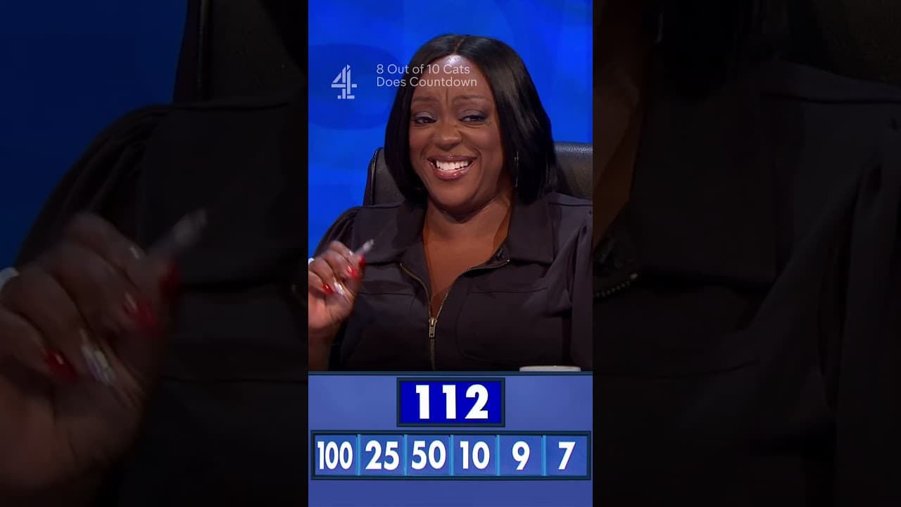 Everyone’s in tears at Judi’s numbers solution #CatsDoesCountdown
