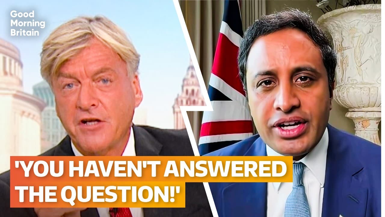 Zia Yusuf clashes with Richard Madeley over Reform's small boats plan