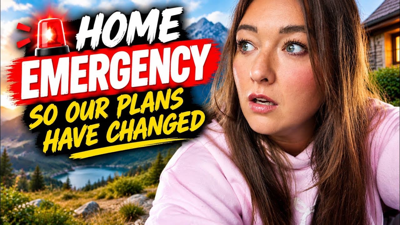 Home Emergency so our Plans have Changed.. 