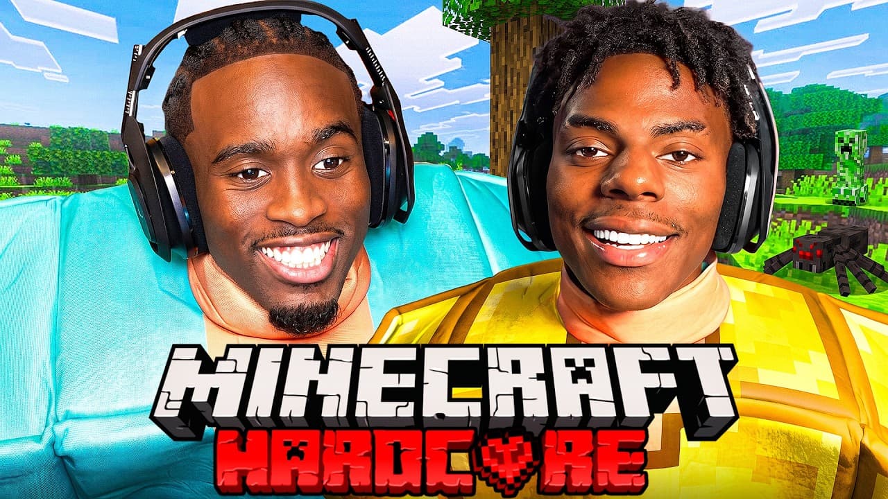 KAI X SPEED MINECRAFT MARATHON BEATING ALL BOSSES *HARDCORE* DAY 1 PART 2