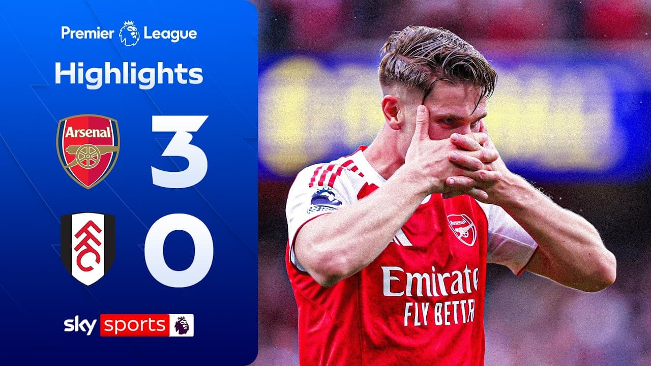 Gyokeres and Saka SHINE in PL title race! 🔥 | Arsenal 3-0 Fulham | Premier League Highlights