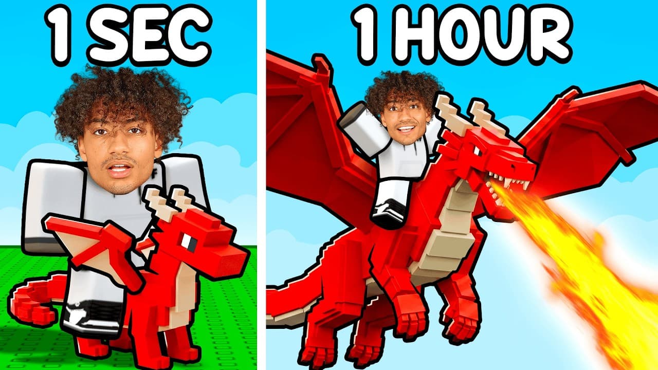 Roblox But EVERY Second My DRAGON Evolves..