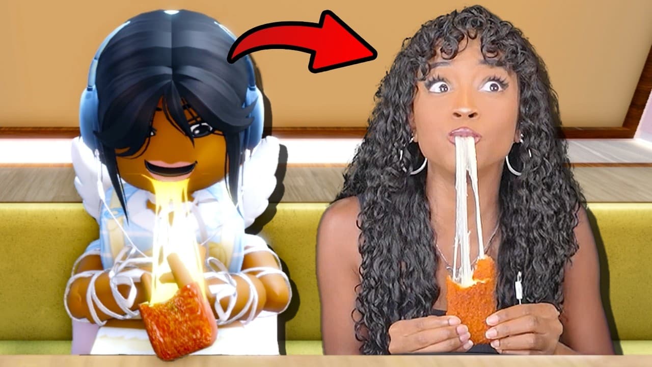 Roblox Mukbang Game but IN REAL LIFE