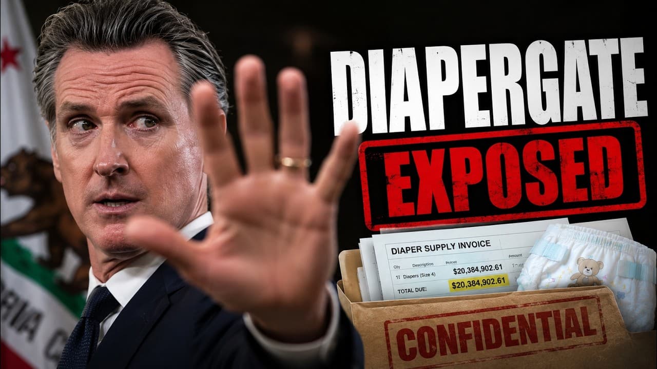 Newsom's $20 Million Diaper Deal Went To His Wife's Friends. Now He's Hiding The Contract!!
