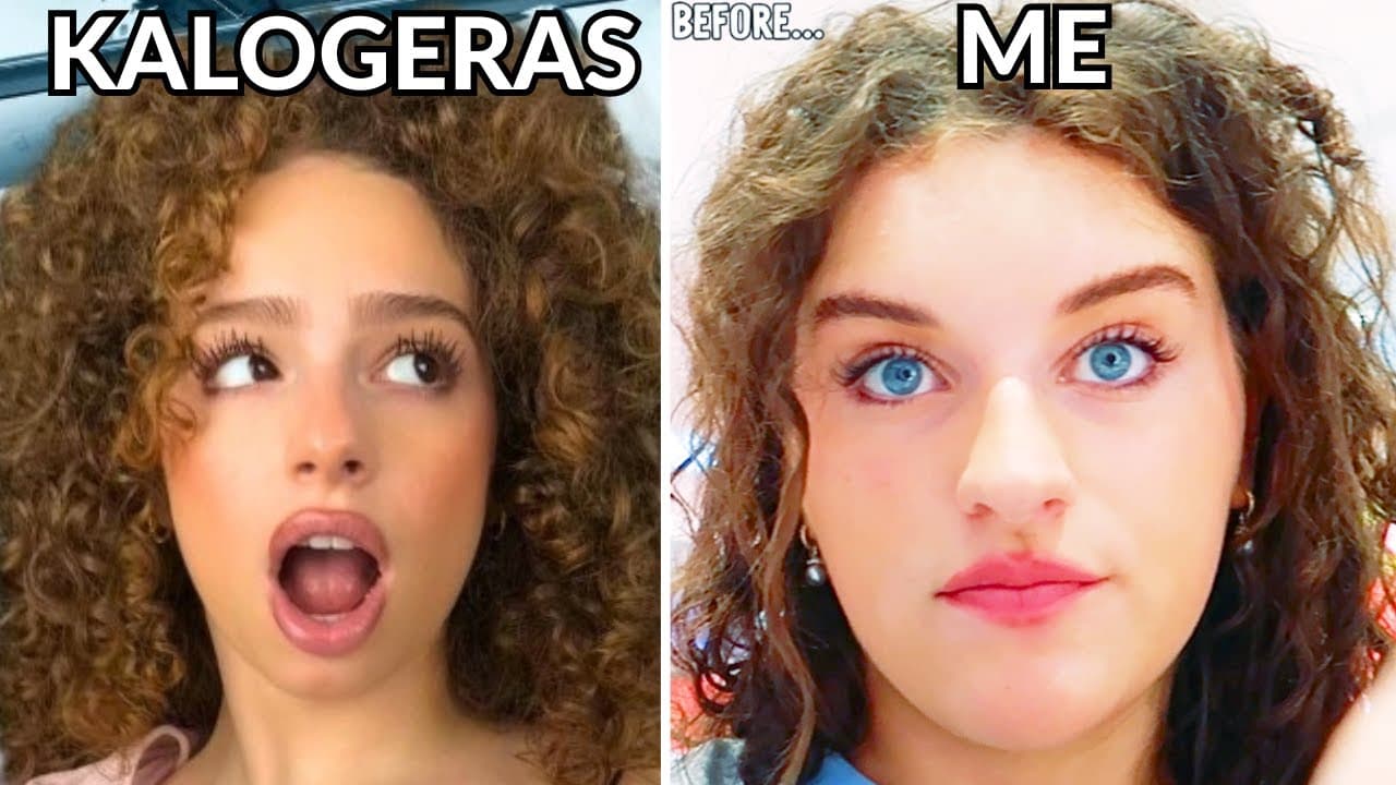 I Tried The KALOGERAS Curly Hair Routine! (Sabre's Transformation) YouTube thumbnail