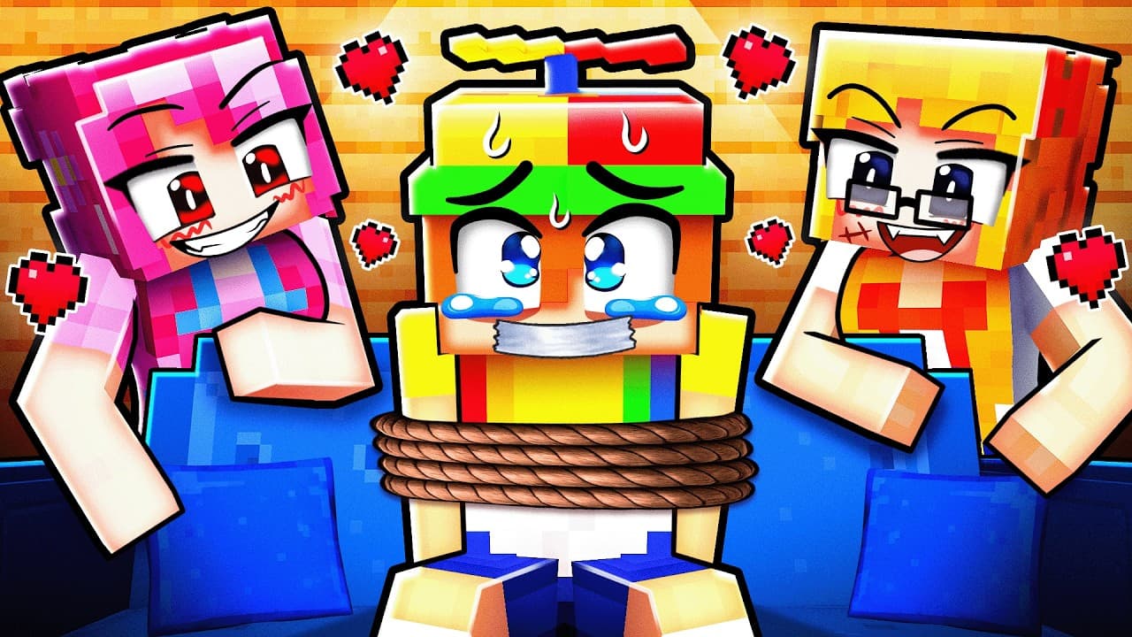 My GIRLFRIENDS KIDNAPPED ME in Minecraft!