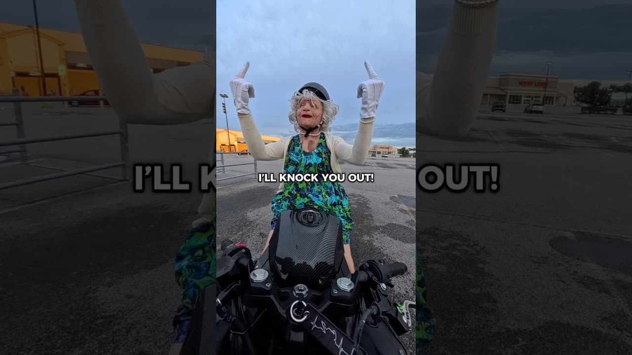 This mom CRASHED OUT on me 😭 #biker