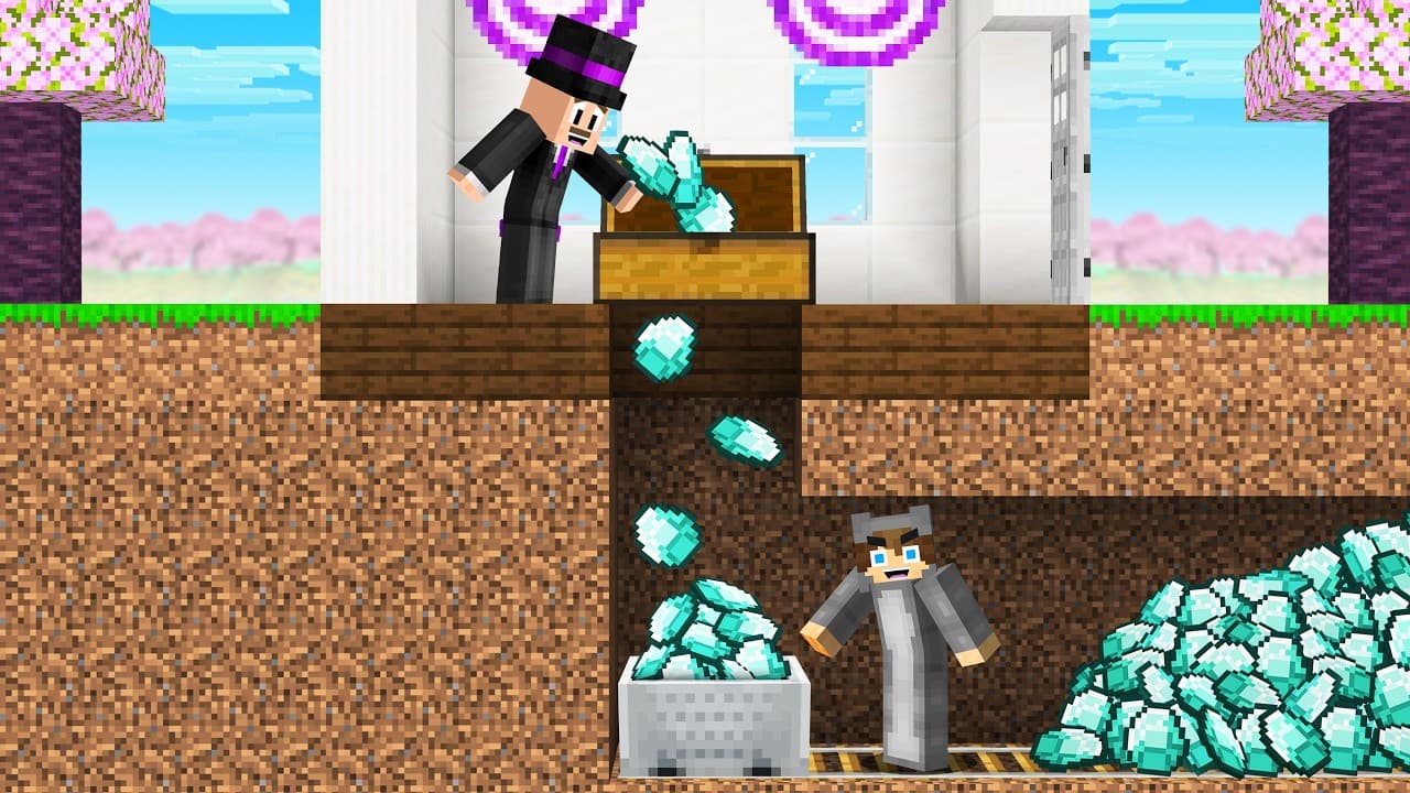 Scamming My Friends in Minecraft Cherry Island...