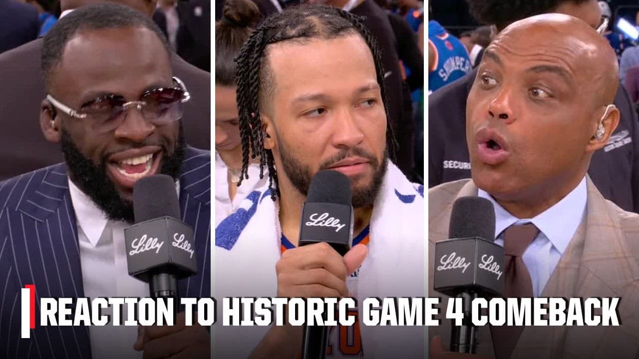 The Inside Guys & Draymond Green react to HISTORIC Knicks' Game 4 comeback 🍿 | Inside the NBA