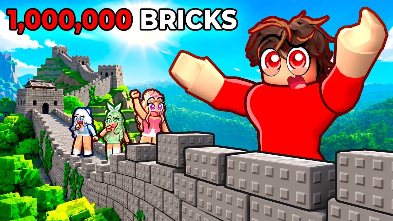 ROBLOX BUILD THE GREAT WALL...