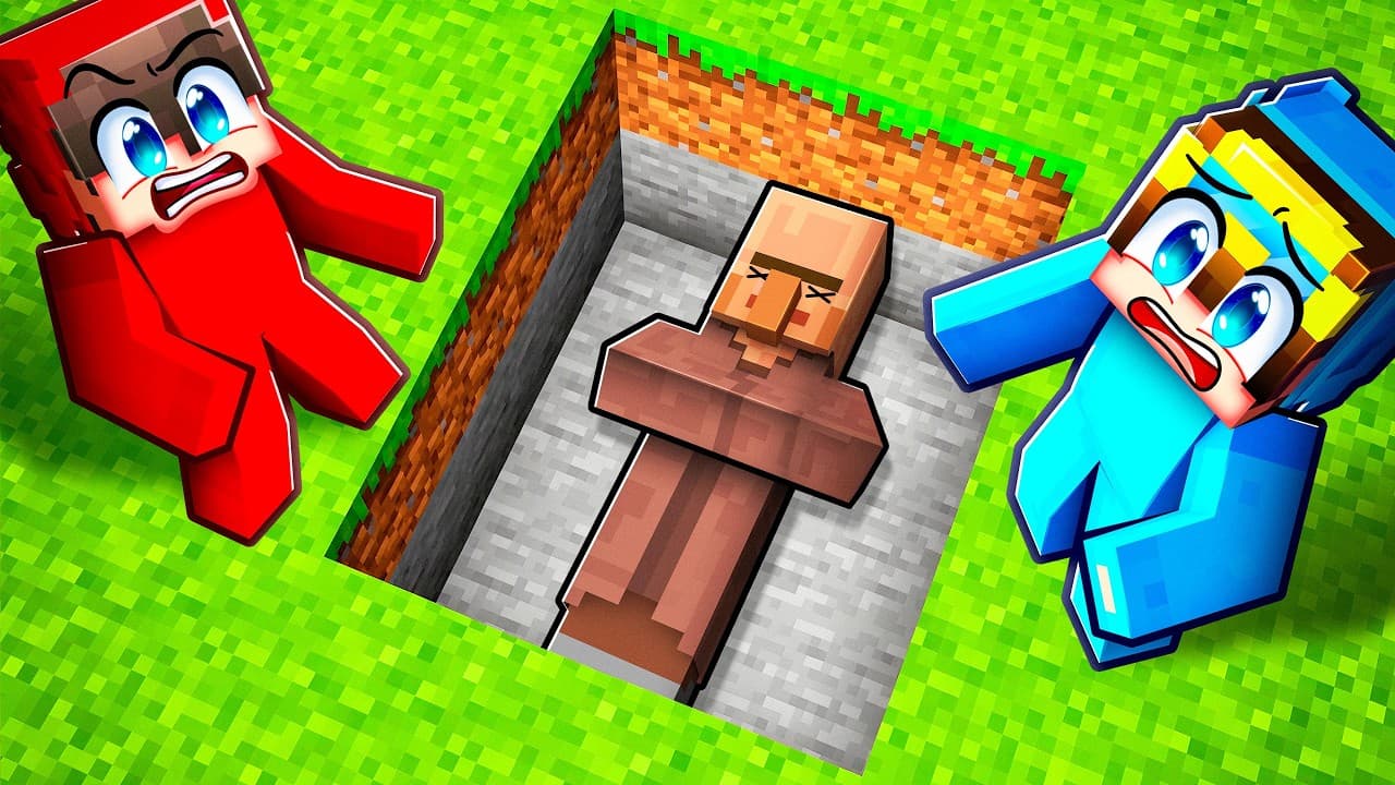 I Found a BURIED VILLAGER in Minecraft..