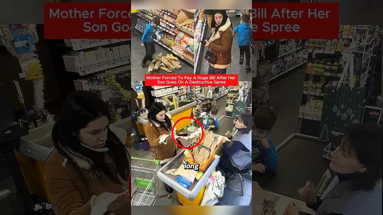 Mother Gets MASSIVE Grocery Bill After Ignoring Son Wrecking Store 😳