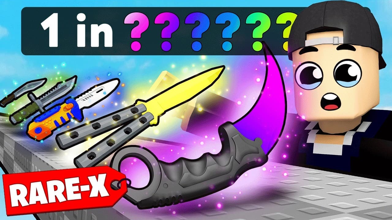 Finding The RAREST KNIFE in Roblox Knife Farm