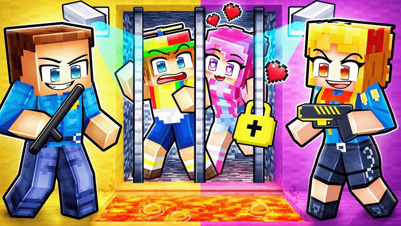 Trapped in a COUPLES ONLY PRISON in Minecraft!