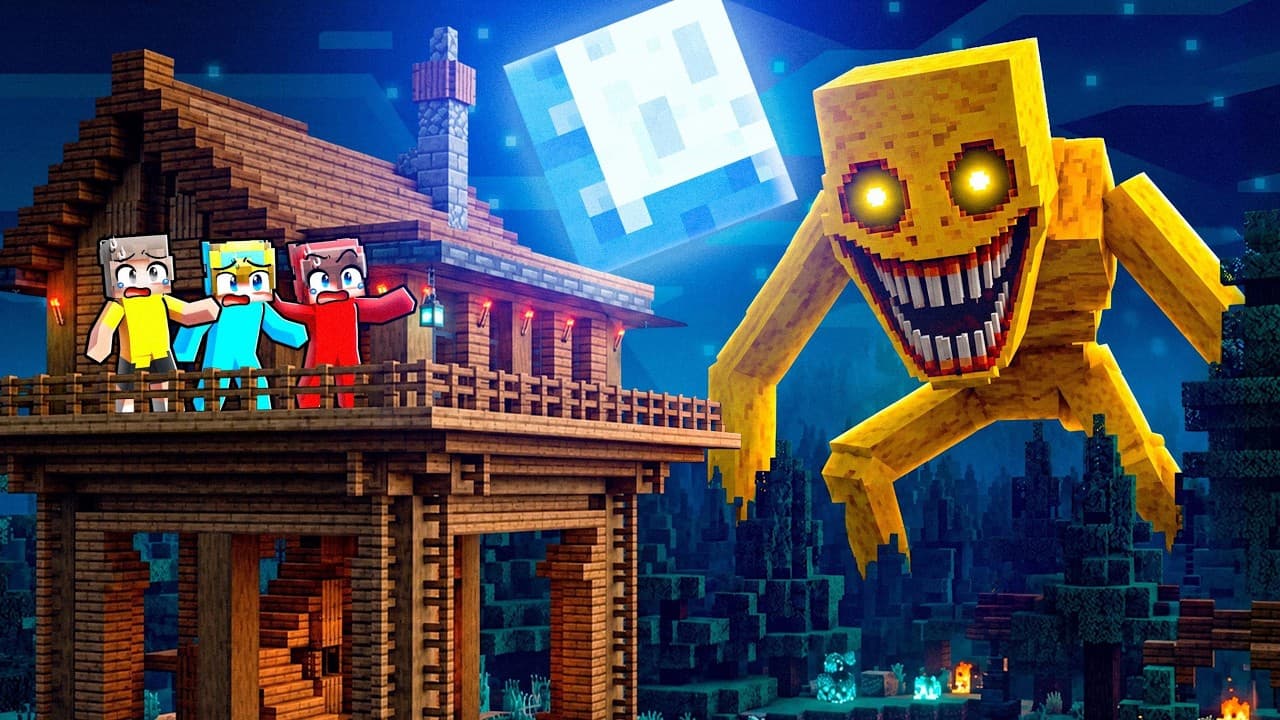 Stranded in a HAUNTED FOREST in Minecraft