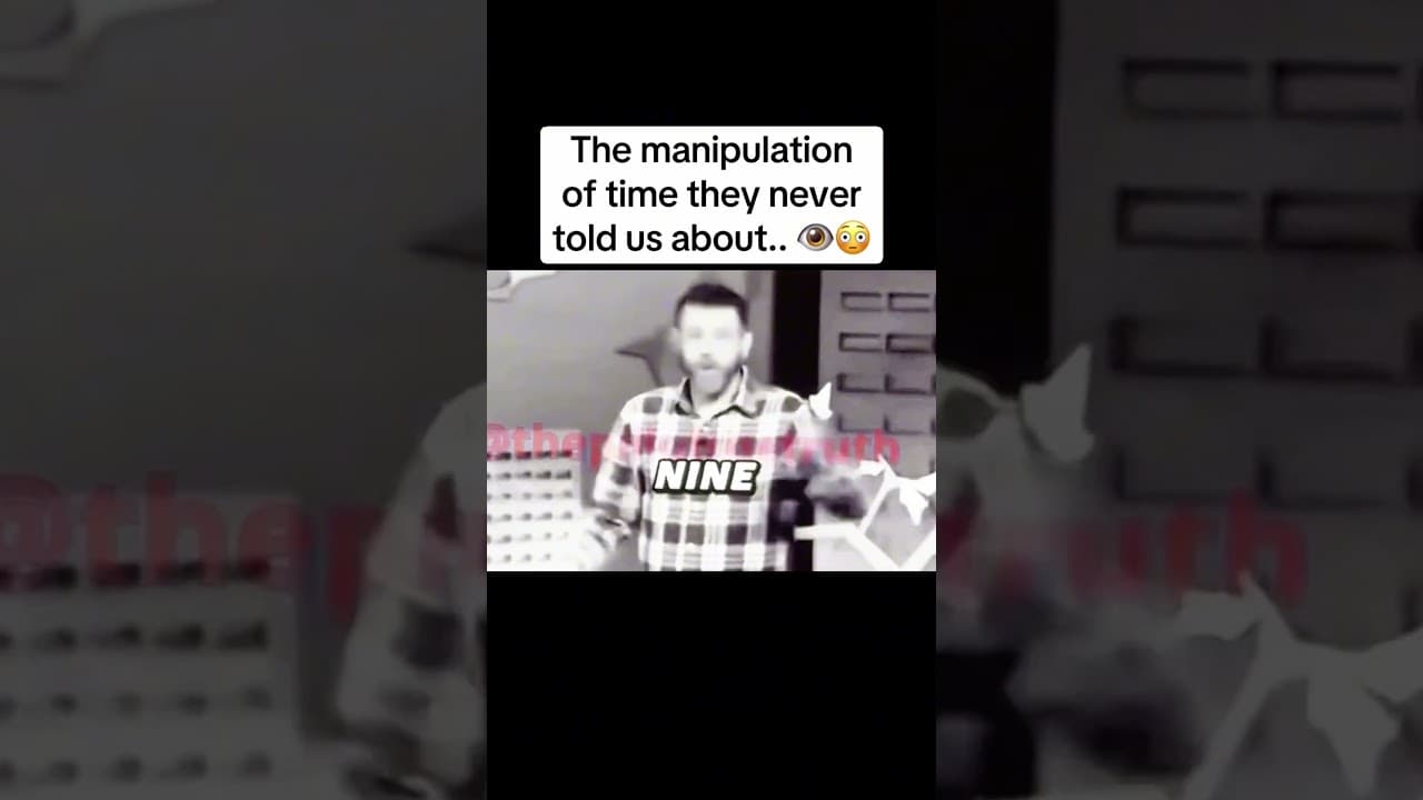 The manipulation of time explained.. 👁️🤯
