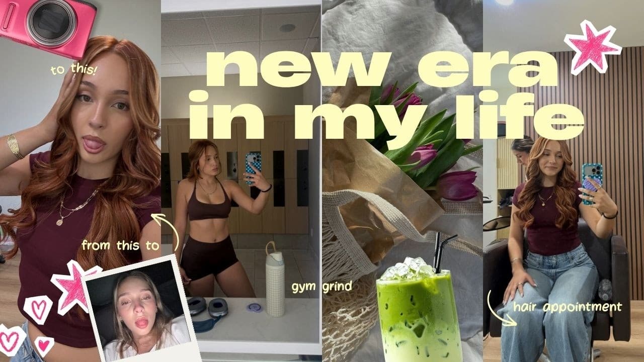 entering a new era in my life | dyeing my hair + grocery shopping + grwm