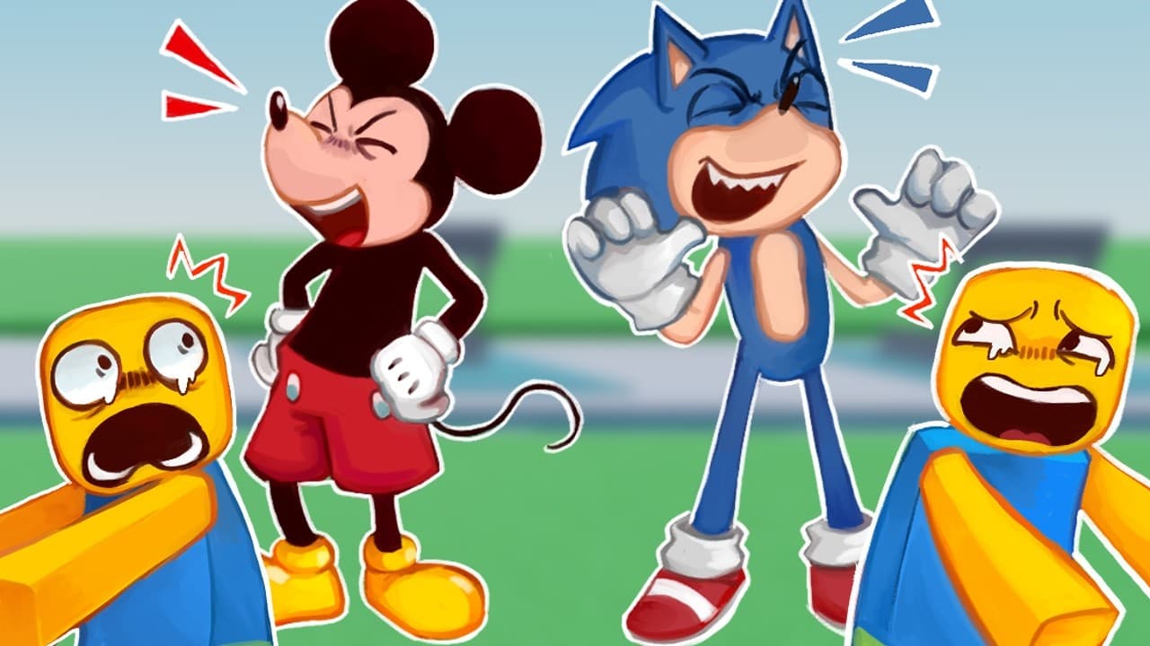 MICKEY and SONIC TAKEOVER ROBLOX VOICE CHAT