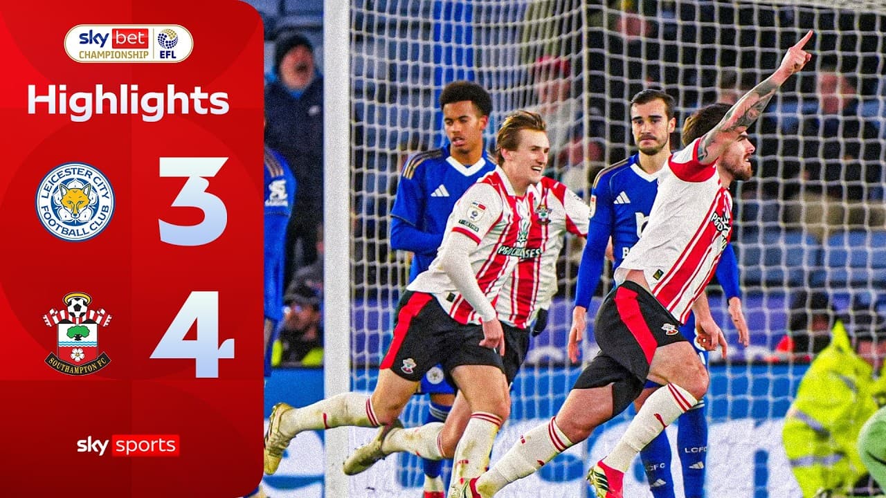 MAYHEM as Saints stage fiery comeback! ๐คฏ | Leicester 3-4 Southampton | EFL Highlights