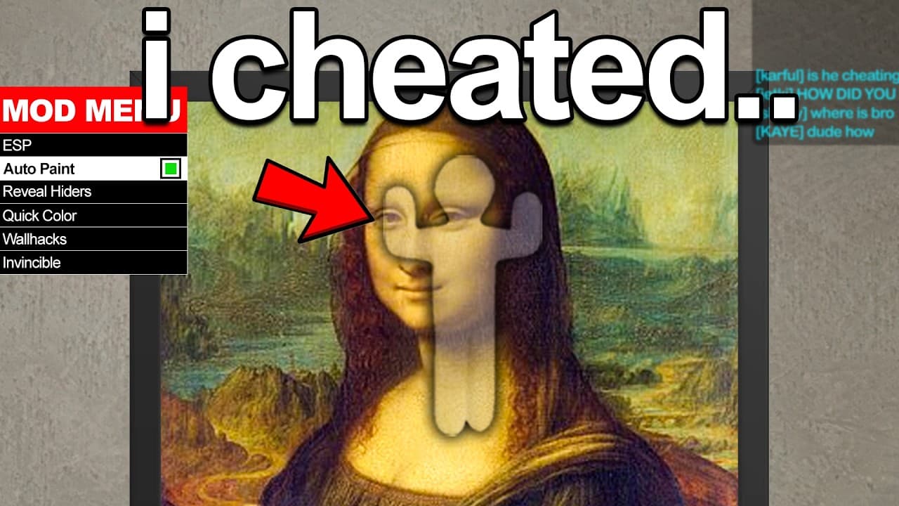 Cheating With AUTO PAINT MOD in Meccha Chameleon!