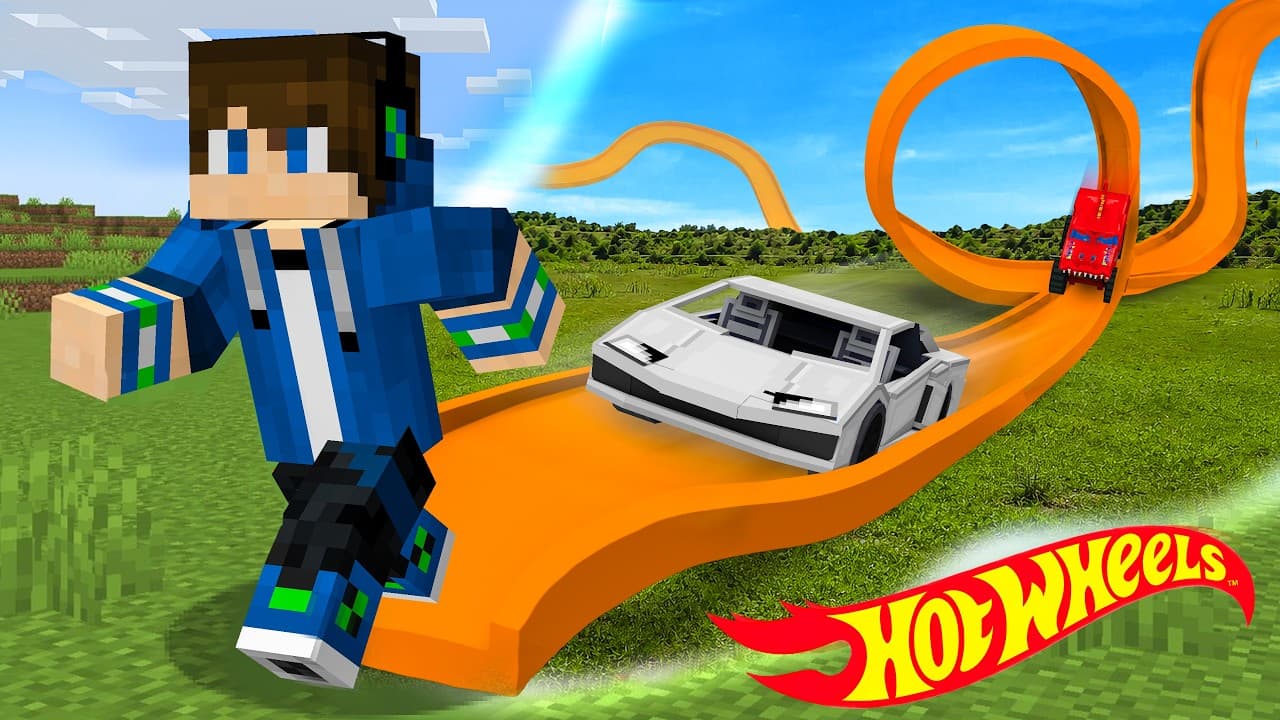 Minecraft, But Everything I Touch Turns to Hot Wheels