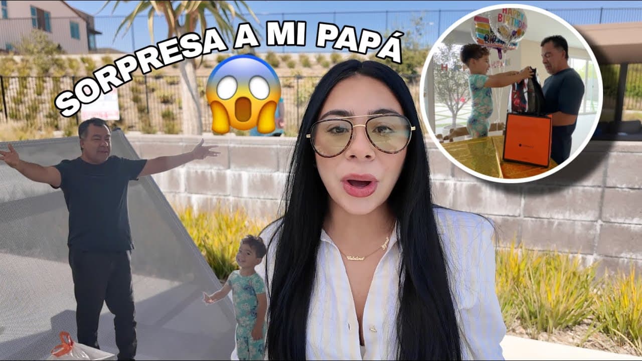 Le hicimos una SORPRESA a mi papá 🎉🥳