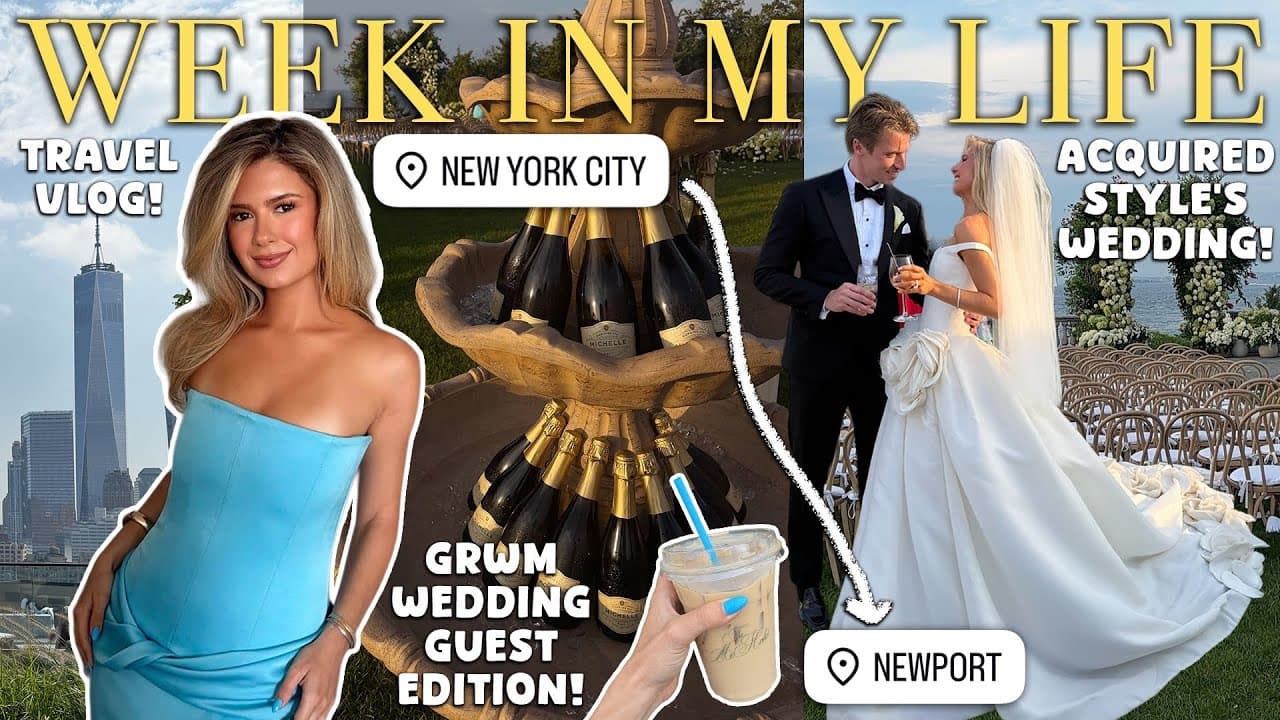 week in my life!!! nyc + newport for acquired a husband wedding ๐โต๏ธ๐
