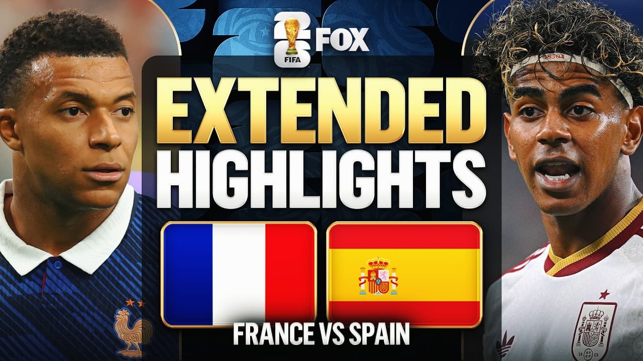 France vs Spain Highlights ๐๐ 2026 FIFA World Cupโข | Semifinals