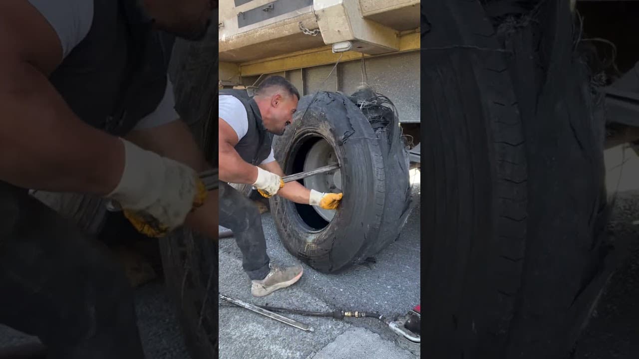 Justice spent3 minutes changed trucks tires