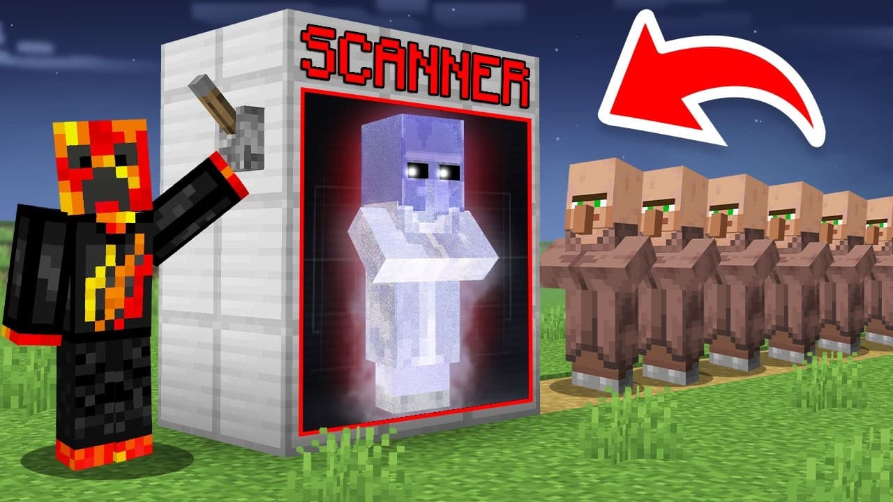 I Made a SCANNER To Find the SCARY VILLAGER