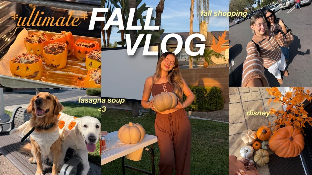 the ULTIMATE fall vlog 🍂 (cooking, shopping, home upgrades) + life update