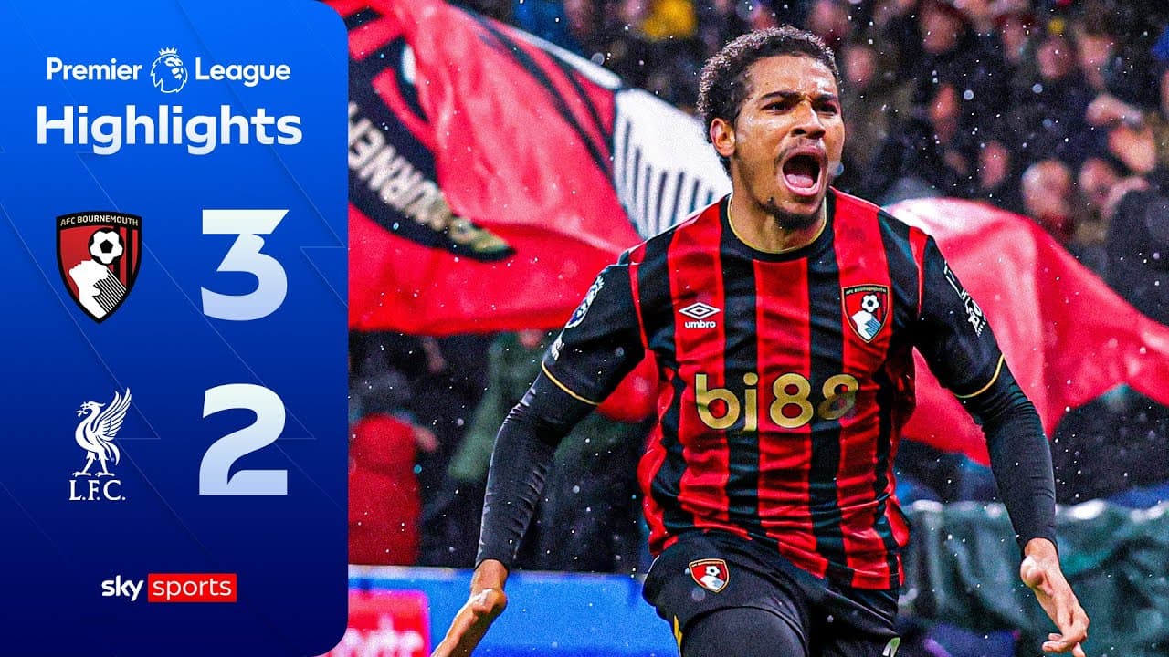 Adli grabs DRAMATIC injury-time winner! 🔥 | Bournemouth 3-2 Liverpool | Premier League Highlights