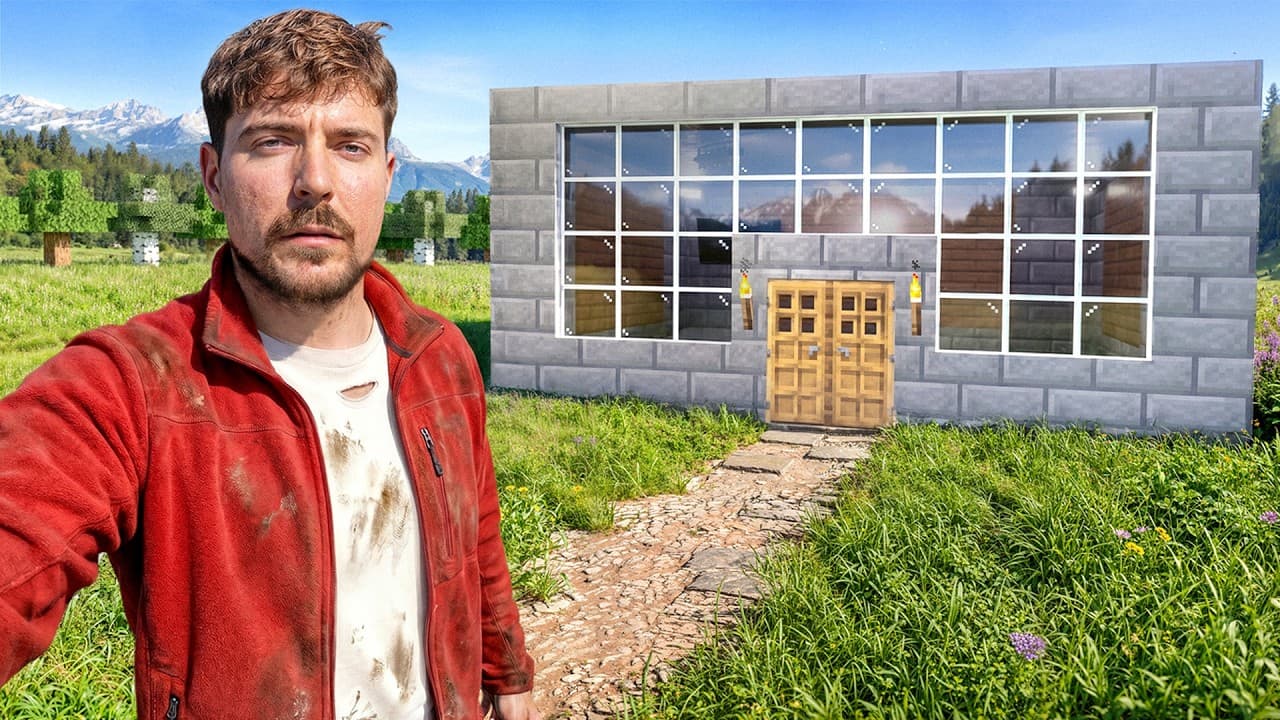 I Survived 100 Days In Realistic Minecraft YouTube thumbnail
