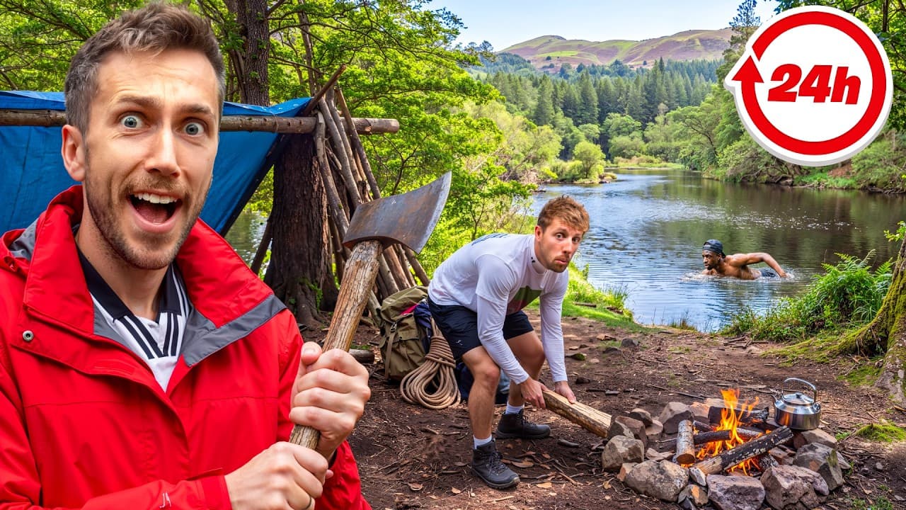 SIDEMEN SURVIVE THE FOREST FOR 24 HOURS (again)