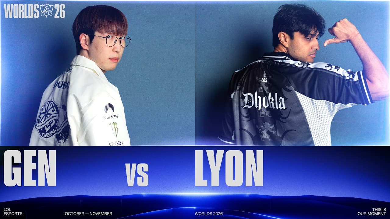 LYON vs. GEN | WORLDS 2026 | Swiss Stage Day 3