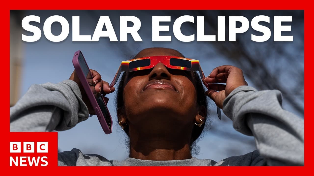 Solar eclipse: When is it and how to watch it safely | BBC News
