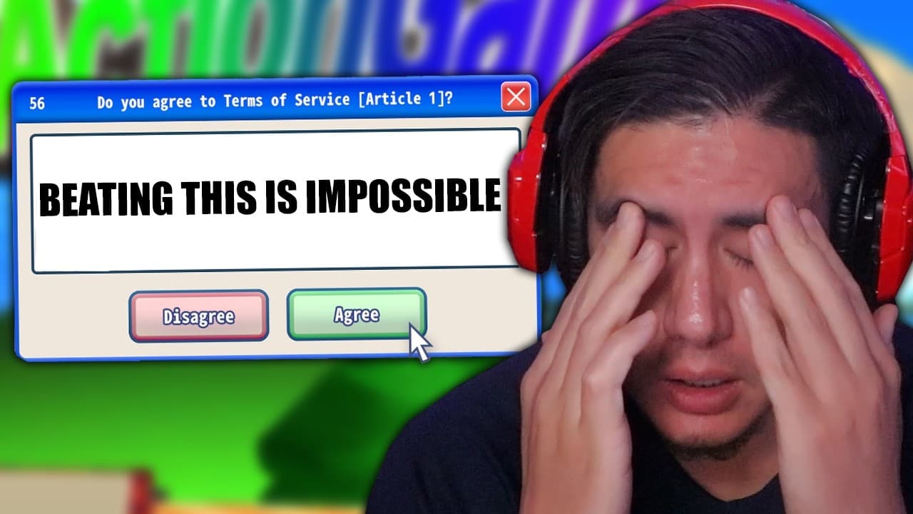 All I Have To Do Is Click "Agree" To Beat This Game (But its impossible)