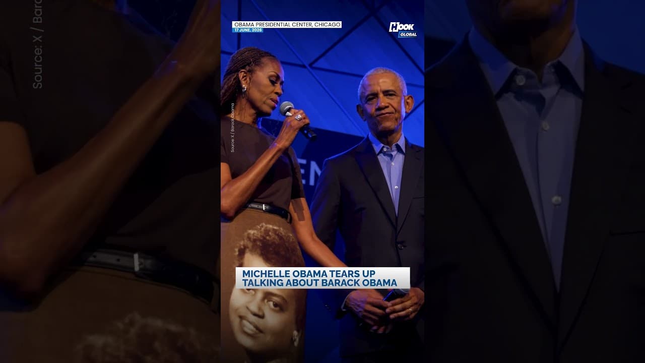 Michelle Obama gets emotional while discussing Barack Obama's health