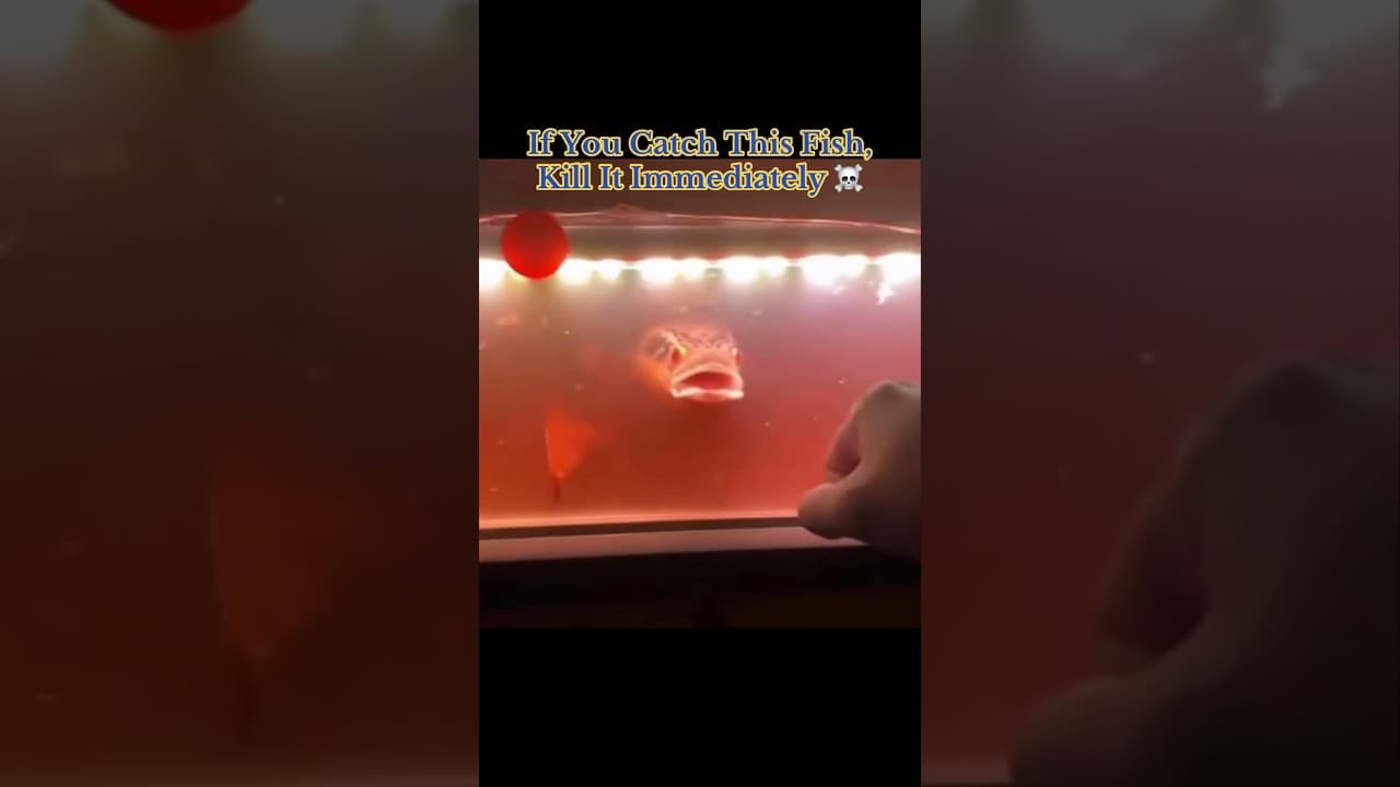 If You Catch This Fish, Kill It Immediately ☠️ #notgood