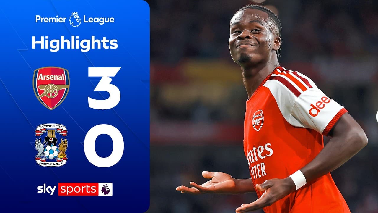 Champions cruise to opening day victory 🏆 | Arsenal 3-0 Coventry | Premier League Highlights